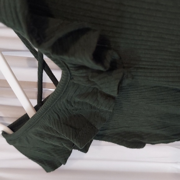 Pine Green Ribbed Body Suit - Picture 5 of 7